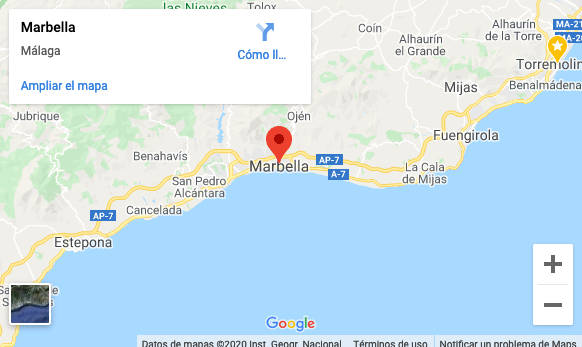 Ubicación Taxi Marbella